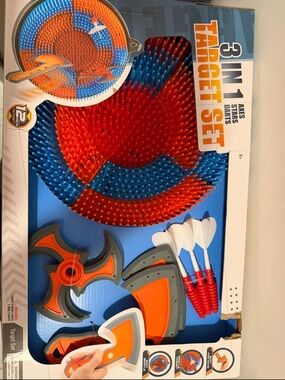 3-in-1 Target Set Kids Toy - Orange & Blue